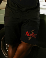AC/DC Men's Plus Size T-Shirt & Shorts Suit