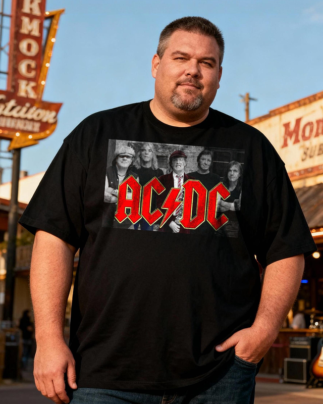 ACDC Men's Cotton Big & Tall T-shirt