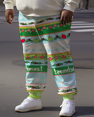 Sweat-shirts et pantalons de Noël pour hommes Mr Grinch Stole grande taille