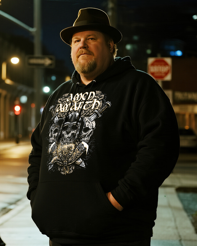 AMON AMART Men's Cotton Big & Tall Hoodie