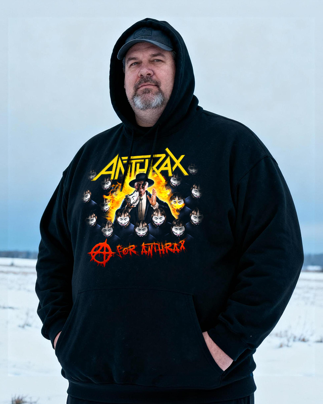 ANTHRAX Men's Cotton Big & Tall Hoodie