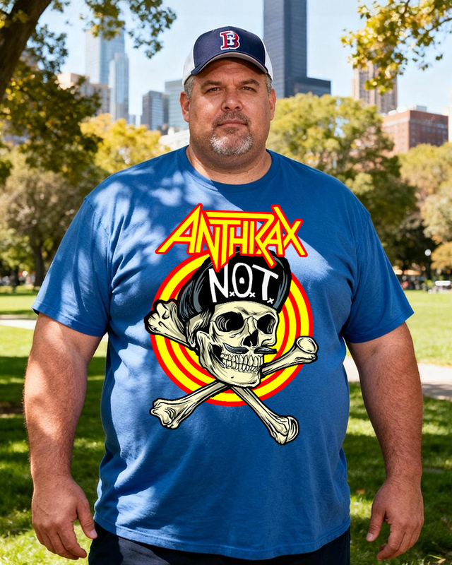 ANTHRAX Art2 Men's Cotton Big & Tall T-shirt