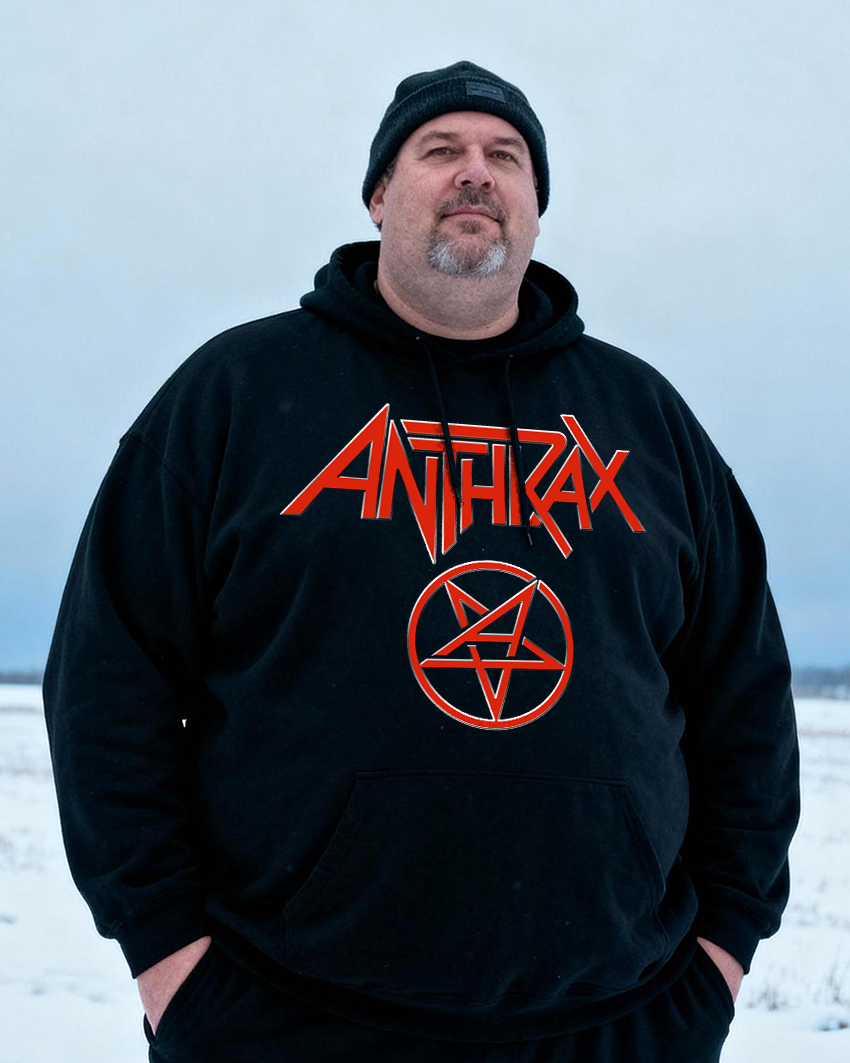 ANTHRAX Men's Cotton Big & Tall Hoodie
