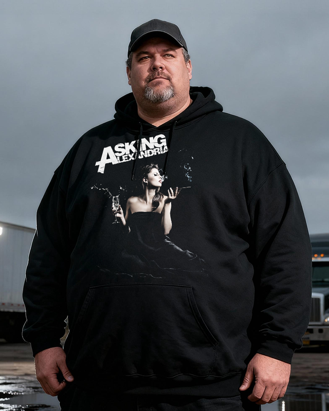 ASKING ALEXANDRIA Men's Cotton Big & Tall Hoodie