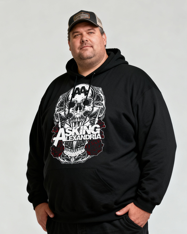 ASKING ALEXANDRIA Men's Cotton Big & Tall Hoodie