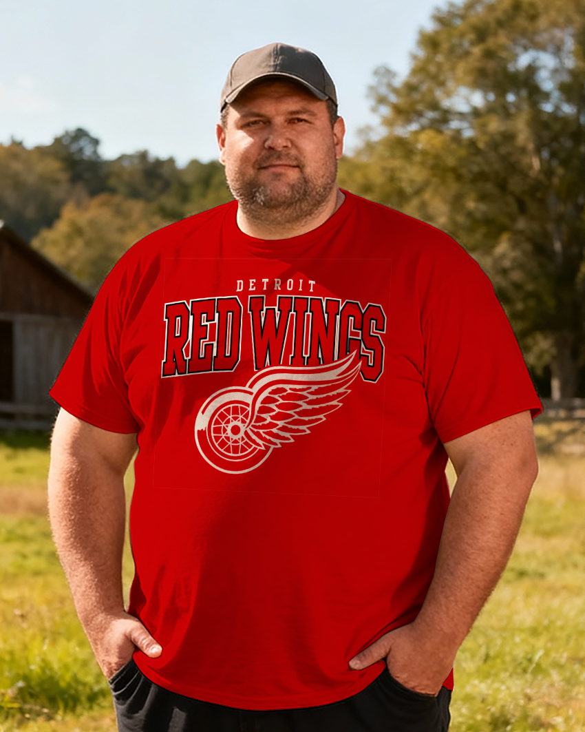 NEW NHL Detroit Red Wings Men's Big & Tall Short Sleeve T-Shirt
