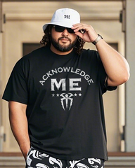 Acknowledge me Men's Plus Size Short Sleeve T-Shirt
