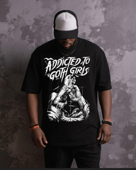 Addicted To Goth Girls Men's Big & Tall Short Sleeve T-Shirt