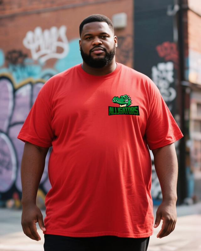 Men's Alligator Alcatra Big & Tall 100% Cotton T-Shirt