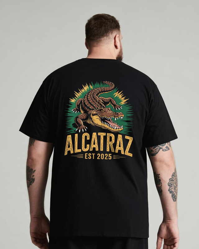 Men's Alligator Alcatra Big & Tall 100% Cotton T-Shirt