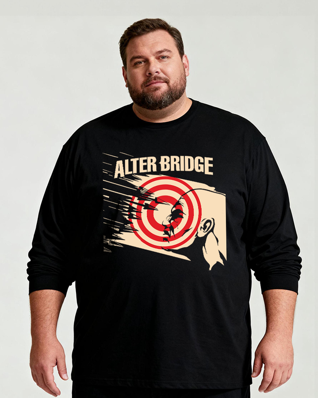 Alter Bridge Men's Big & Tall Long Sleeve Cotton T-Shirt
