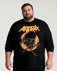 Anthrax Men's Big & Tall Long Sleeve Cotton T-Shirt