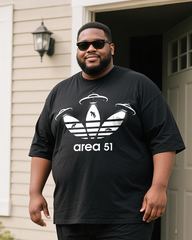 Area 51 from Ript Men's Plus Size T-Shirt & Shorts Suit