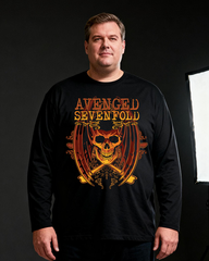 Avenged Sevenfold Men's Big & Tall Long Sleeve Cotton T-Shirt