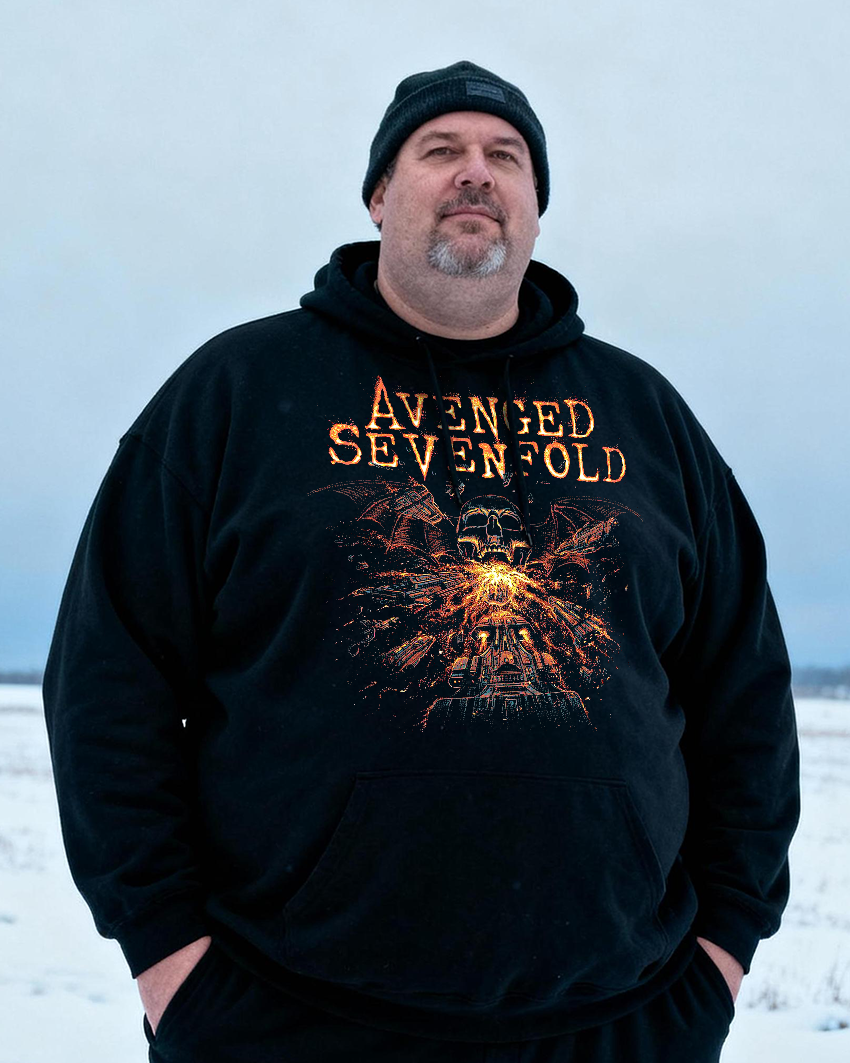 Avenged Sevenfold Men's Cotton Big & Tall Hoodie