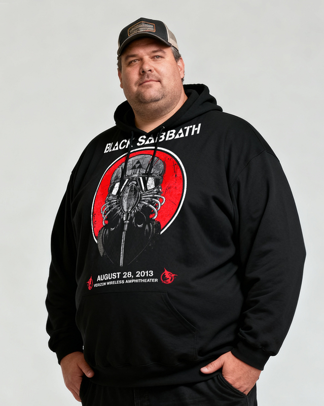 BLACK SABBATH Men's Cotton Big & Tall Hoodie