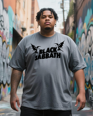 BLACK SABBATH Band logo art Man Men's Cotton Big & Tall T-shirt