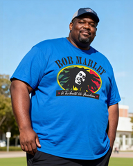 BOB MARLEY Men's Cotton Big & Tall T-shirt