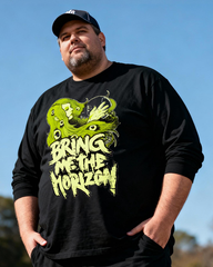 BRING ME THE HORIZON Men's Big & Tall Long Sleeve Cotton T-Shirt