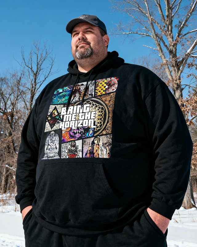 BRING ME THE HORIZON Men's Cotton Big & Tall Hoodie