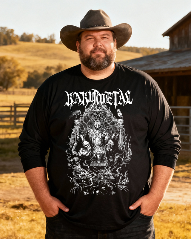 Baby Metal Men's Big & Tall Long Sleeve Cotton T-Shirt