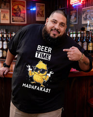 Beer Time Men's Plus Size Short Sleeve T-Shirt