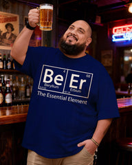 Periodic Table of Beer Elements Men's Plus Size Short Sleeve T-Shirt