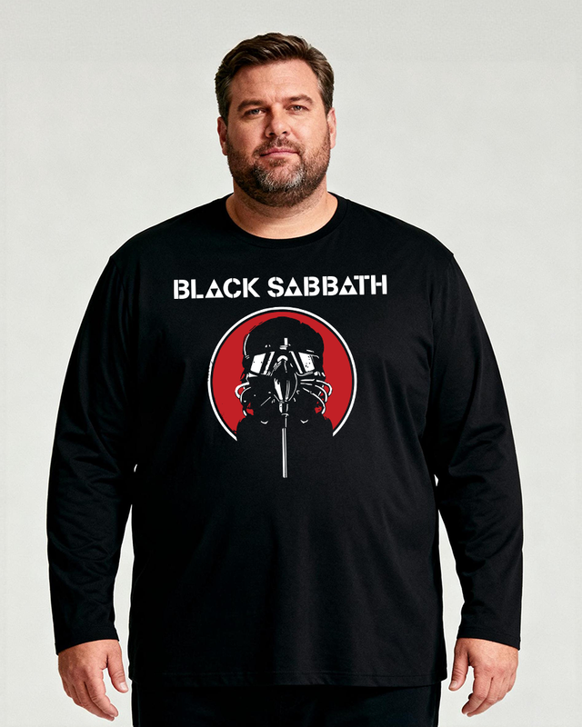 Black Sabbath Men's Big & Tall Long Sleeve Cotton T-Shirt