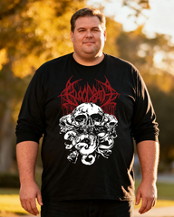 Bloodbath Men's Big & Tall Long Sleeve Cotton T-Shirt