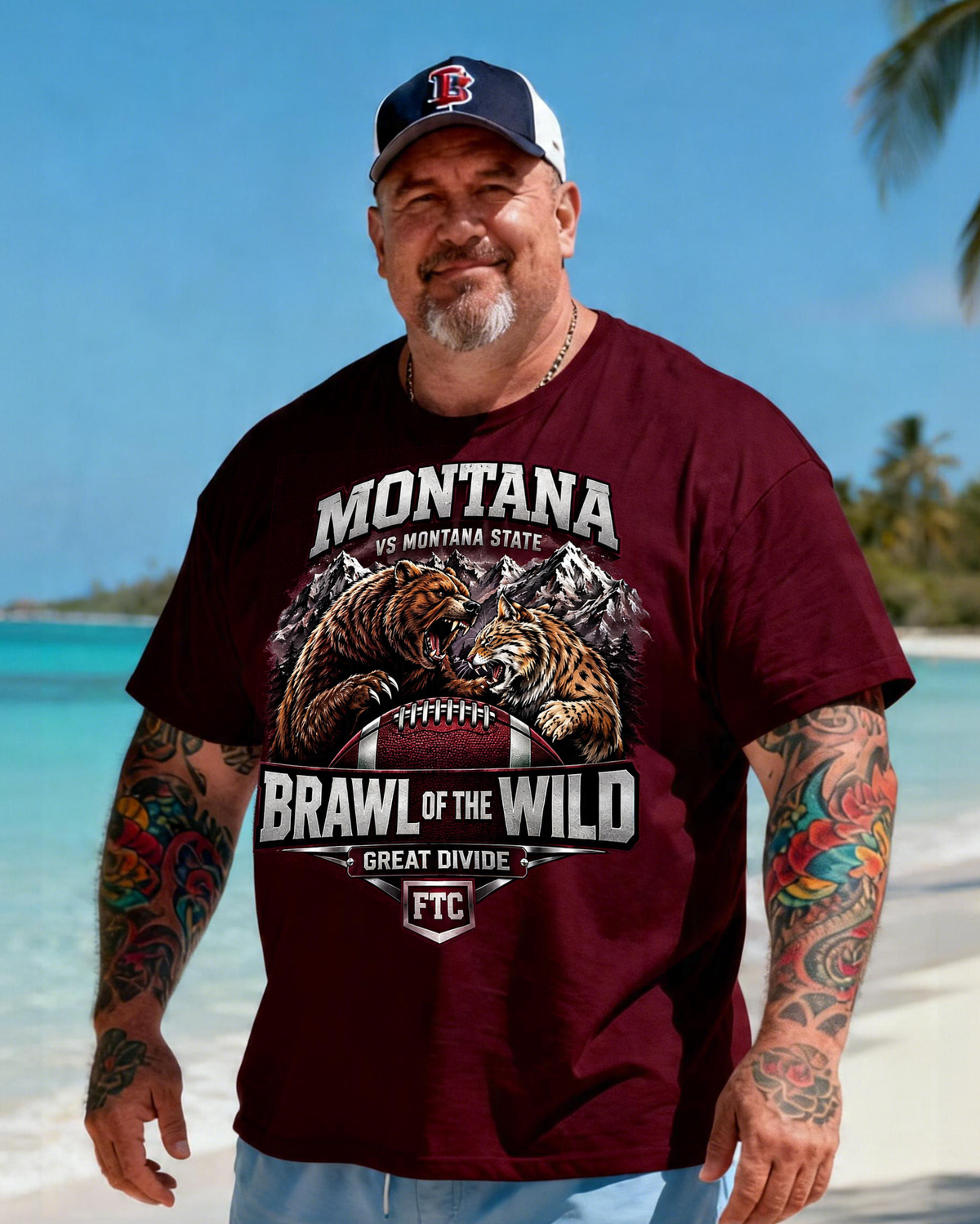 Men's Brawl of The Wild Big & Tall Short Sleeve T-Shirt