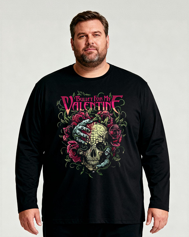 Bullet for My Valentine Men's Big & Tall Long Sleeve Cotton T-Shirt