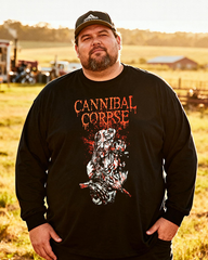 CANNIBAL CORPSE Men's Big & Tall Long Sleeve Cotton T-Shirt