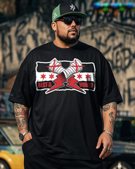CM Punk Men's Plus Size Cotton T-Shirt