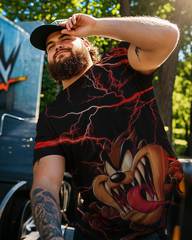 Cartoon Men's Plus Size Short Sleeve T-Shirt
