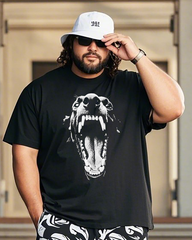 Cerberus Men's Plus Size Short Sleeve T-Shirt