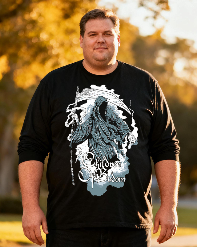 Children of Bodom Men's Big & Tall Long Sleeve Cotton T-Shirt