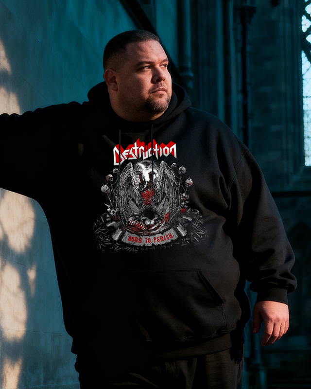 DESTRUCTION Men's Cotton Big & Tall Hoodie
