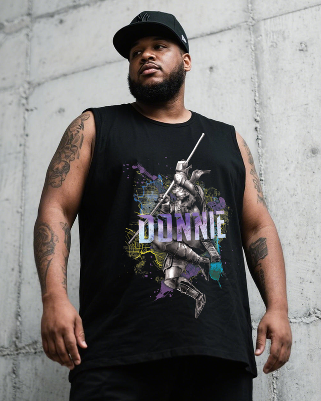 DONNIE Men's Plus Size Sleeveless T-Shirt