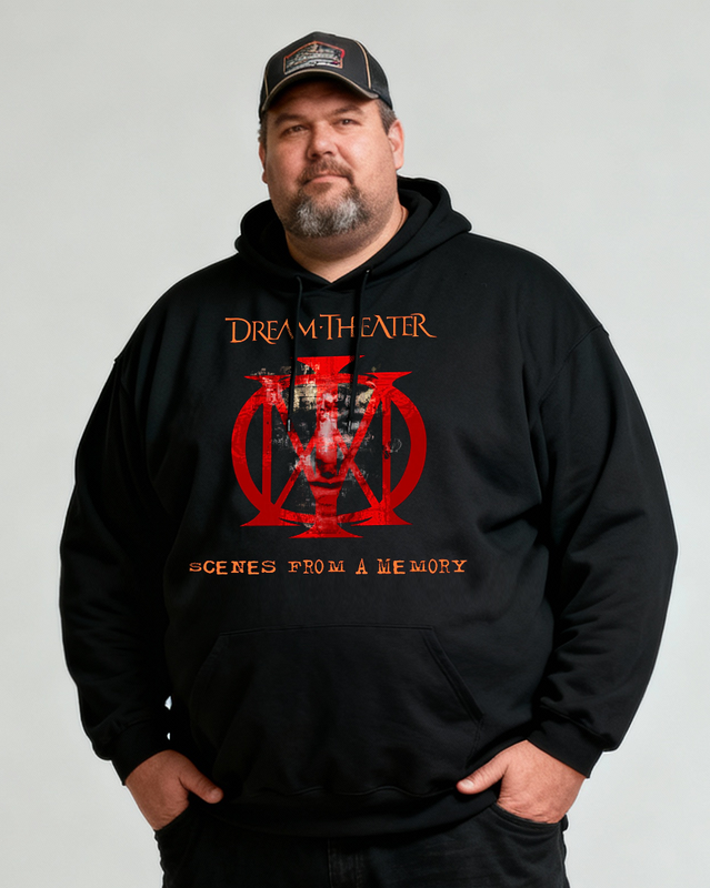 DREAM THEATER Men's Cotton Big & Tall Hoodie