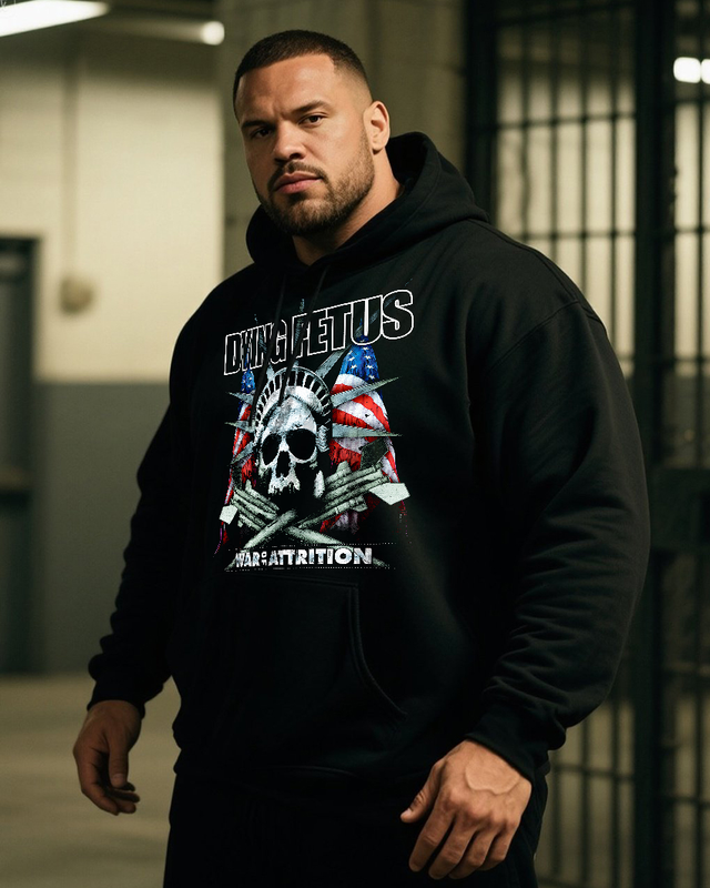 DYING FETUS Men's Cotton Big & Tall Hoodie