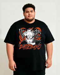 Dattebayc Men's Big & Tall Cotton T-shirt