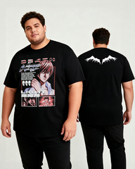 Death Note Light Yagami Magazine Cover Mineral Men's Big & Tall Cotton T-shirt