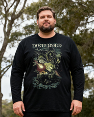Disturbed Men's Big & Tall Long Sleeve Cotton T-Shirt