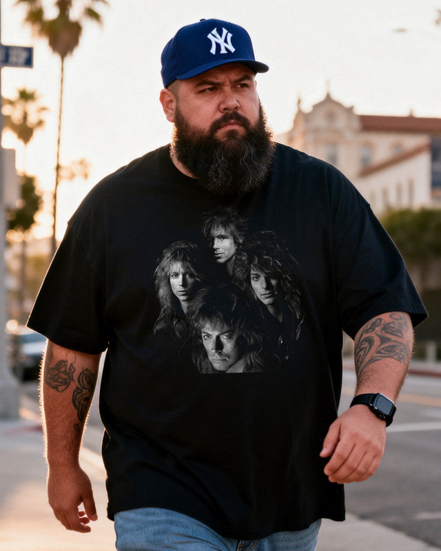 Dokken Men's Plus Size Short Sleeve T-Shirt