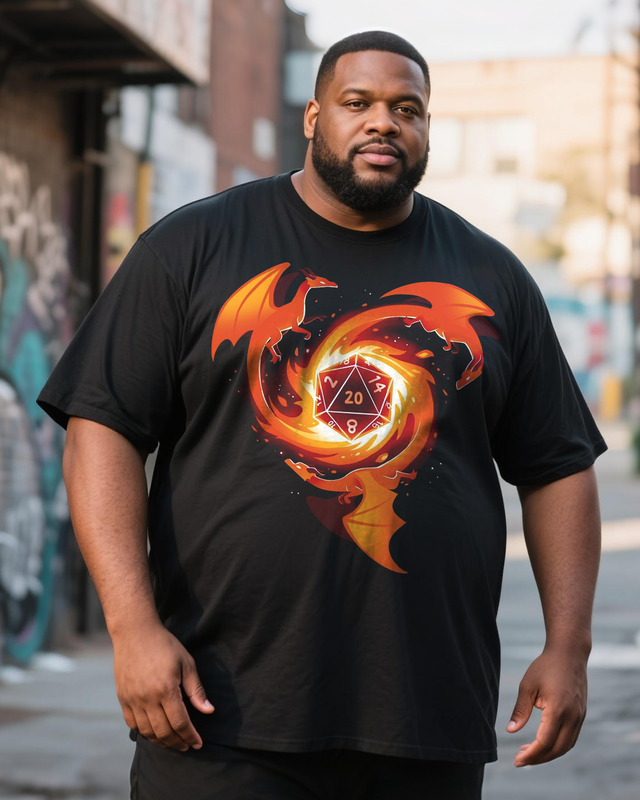 Dungeons and Dragons Men's Plus Size Short Sleeve T-Shirt