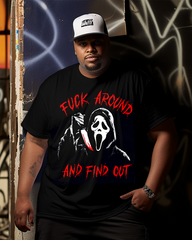 Fuck Around and Find Out Men's Cotton Big & Tall T-shirt