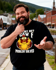 F-Caw-F Men's Plus Size Short Sleeve T-Shirt