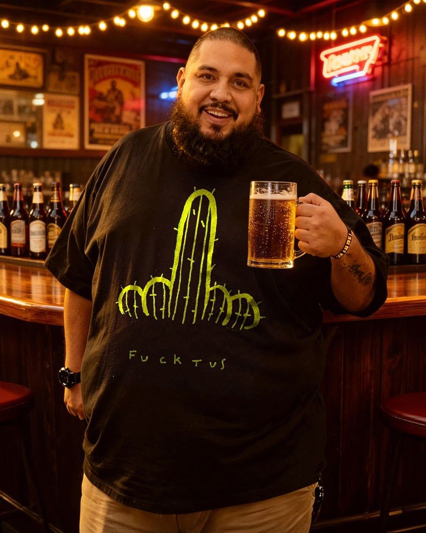 FACKTUS Men's Plus Size Short Sleeve T-Shirt