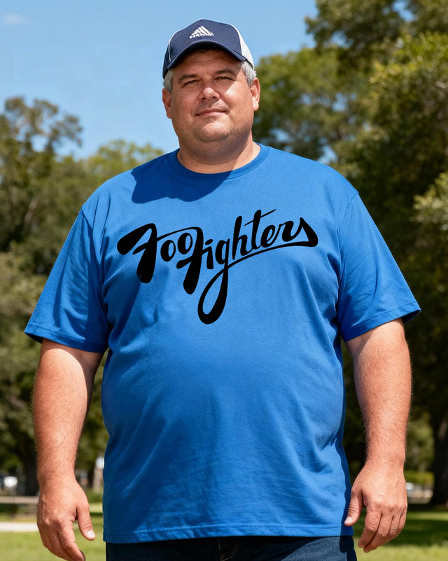 FOO FIGHTERS Men's Cotton Big & Tall T-shirt