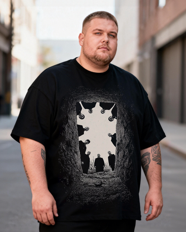 Funeral Surreal Men's Plus Size Short Sleeve T-Shirt